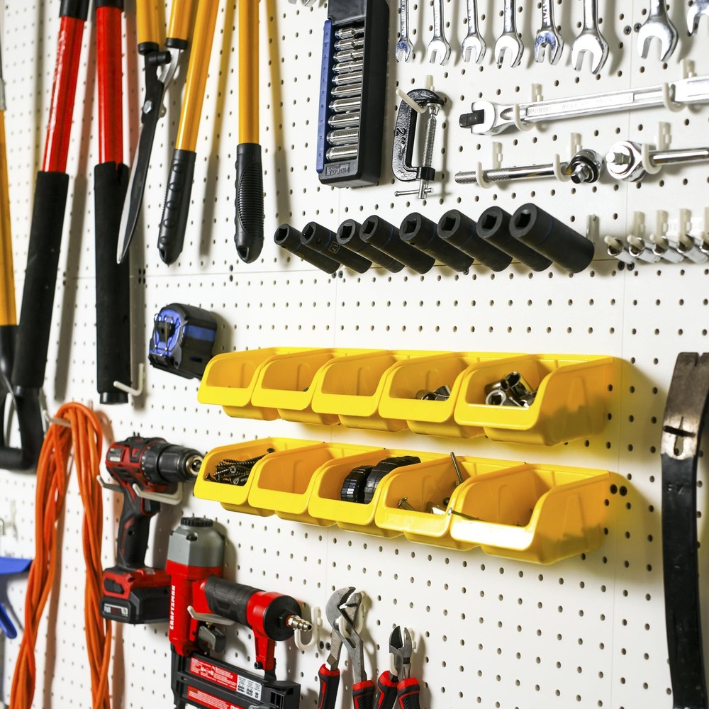Peg board Bin Kit - Kit PB-4 - Pegboard Accessories for Garage Storage & Tool...