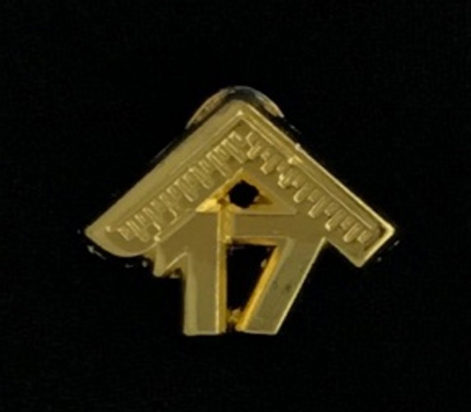 Masonic Master's 2017 Lapel Pin - SMALL