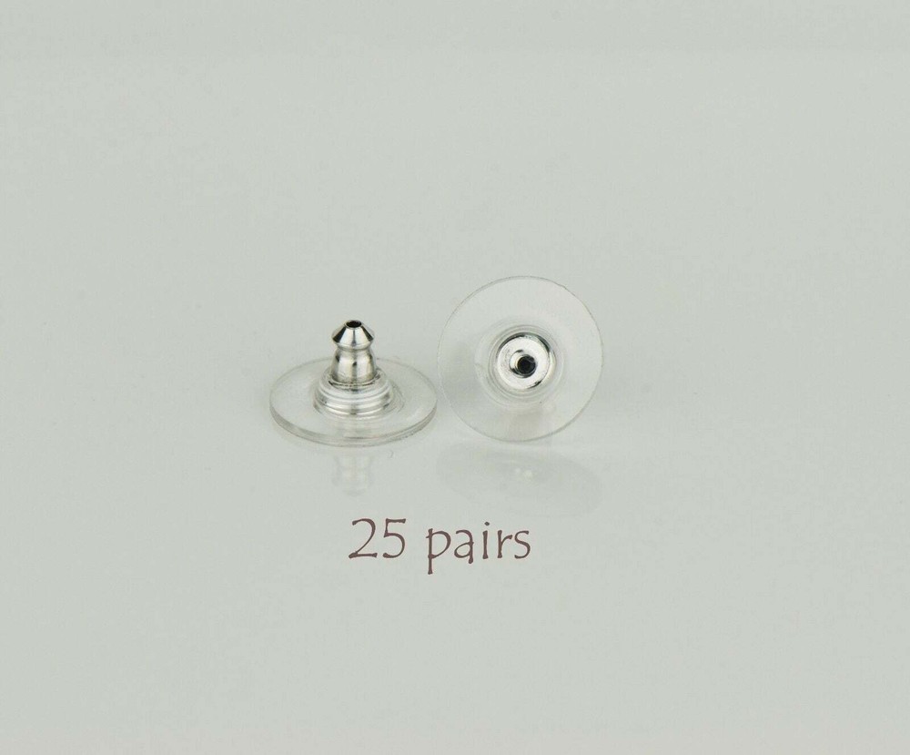 Earring Backs 25 Pairs