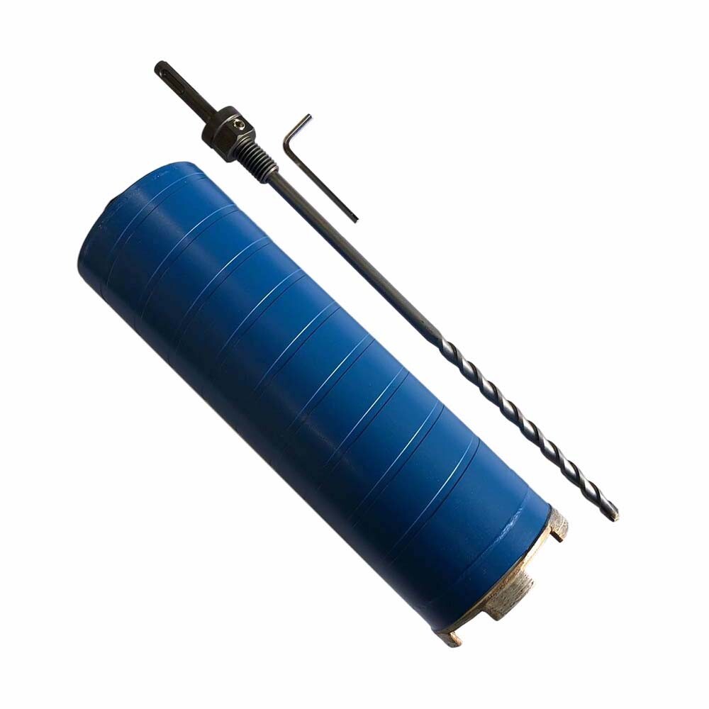 3" Dry Diamond Core Bit with SDS Plus Pilot Bit Adapter, 5/8"-11 Arbor