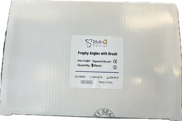 Disposable Prophy Angle with Tapered Brush 100/bx