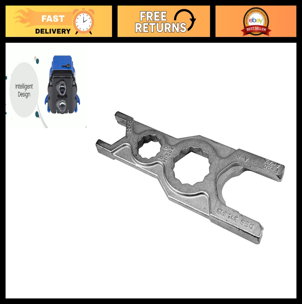 Multi-Function Spud Wrench 7-3/4" - Ergonomic Design for Flushometer Service & I