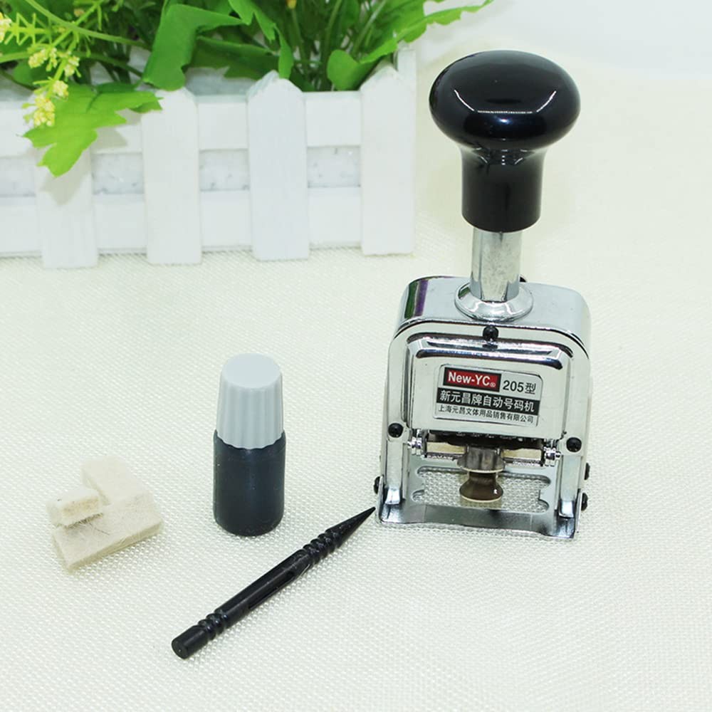 Self Inking Number Stamp 7 Digits Automatic Numbering Machine Metal Number St...