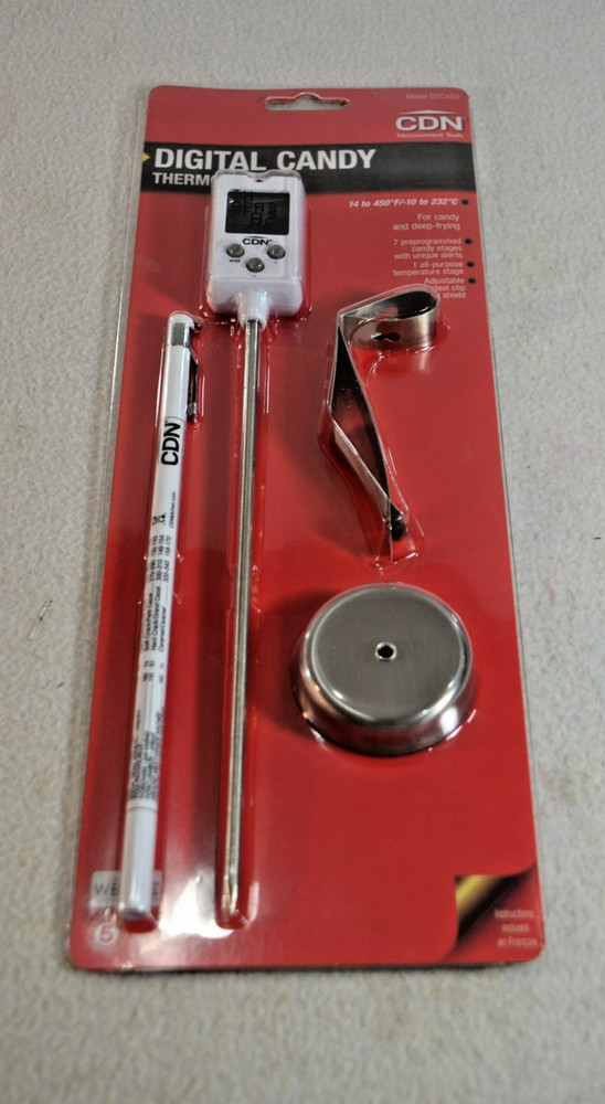 CDN Digital Candy Thermometer Model DTC450  Pre-Programmed & Programmable New