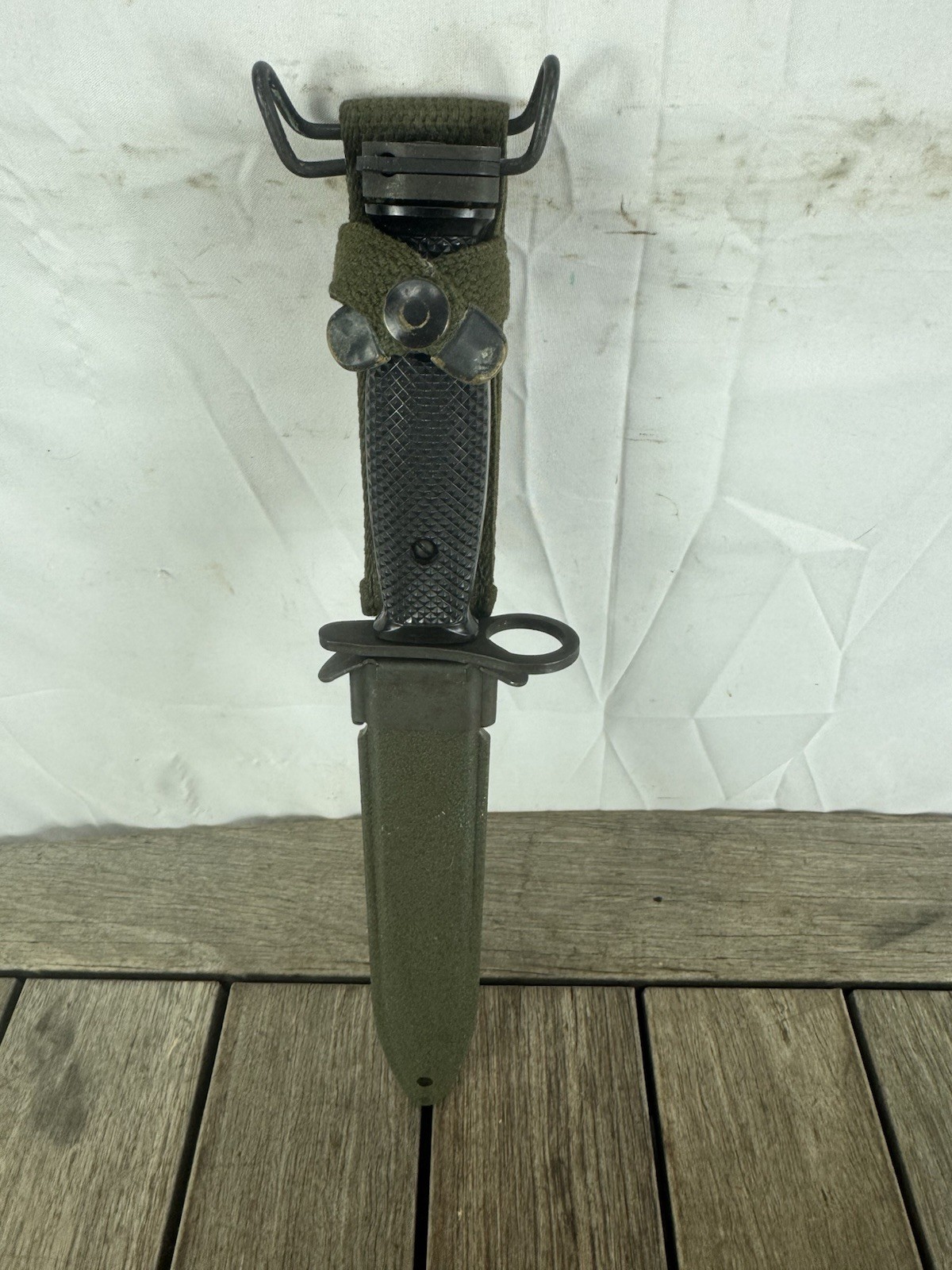 Vietnam Era M-7 COLT BAYONET AND SCABBARD MADE BY Colt Excellent ! 1963