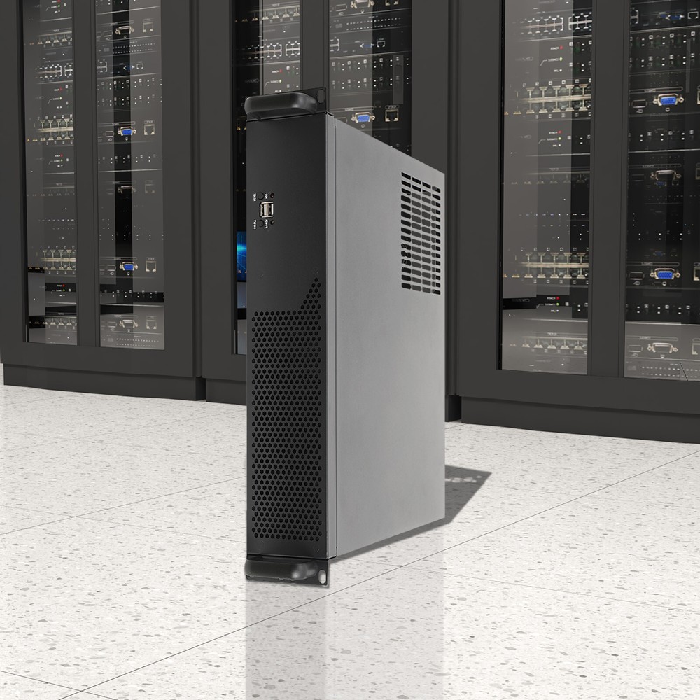 2U Network Server Rack Cabinet Chassis Rackmount Computer Case Enclosure ITX ATX