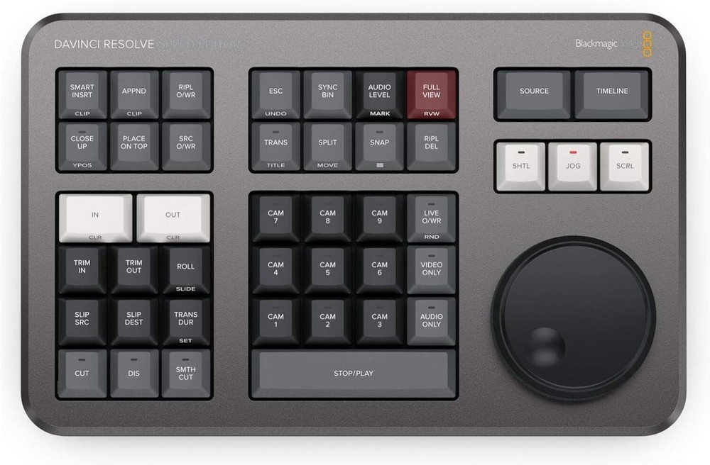 Blackmagic DaVinci Resolve Speed Editor – Compact Editing Keyboard – New