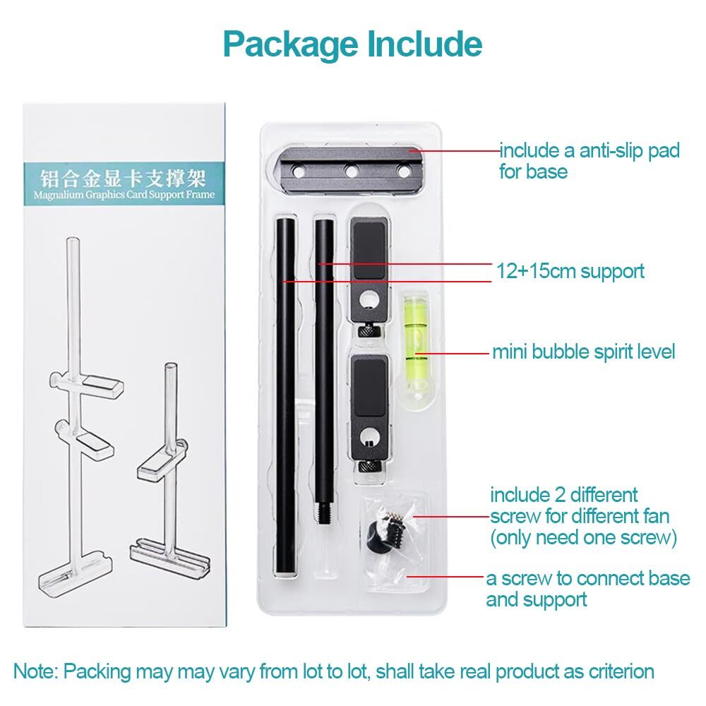 GPU Support Bracket for Fan Graphics Card Support GPU Bracket Brace Video Car...