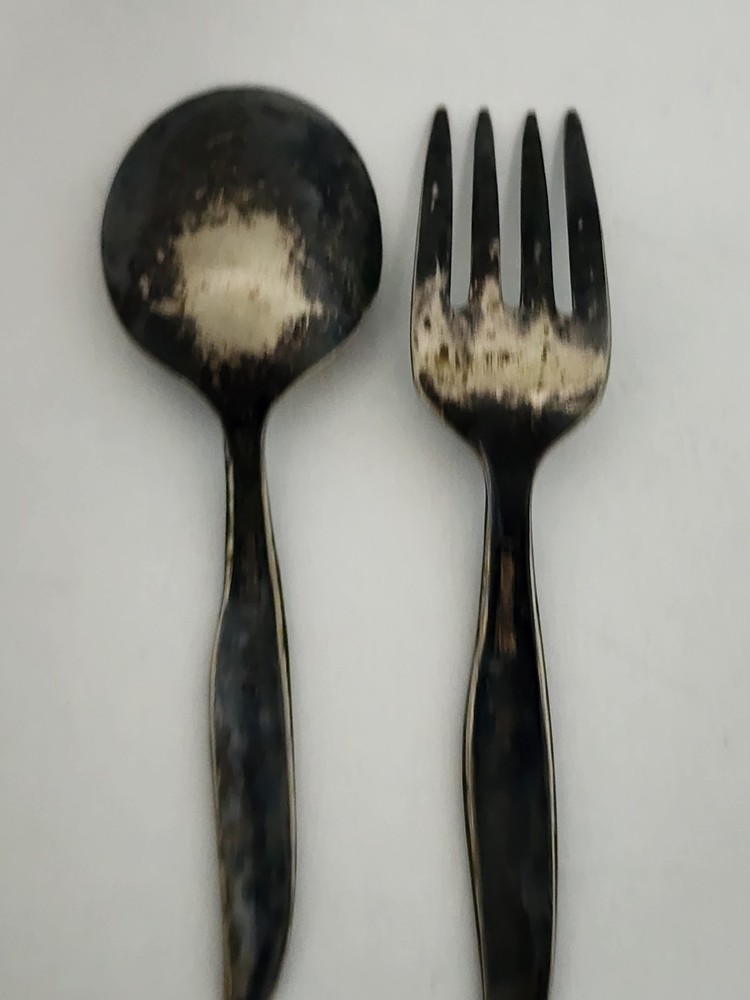 Vintage William Rogers Silverplate ? Minature Fork and Spoon