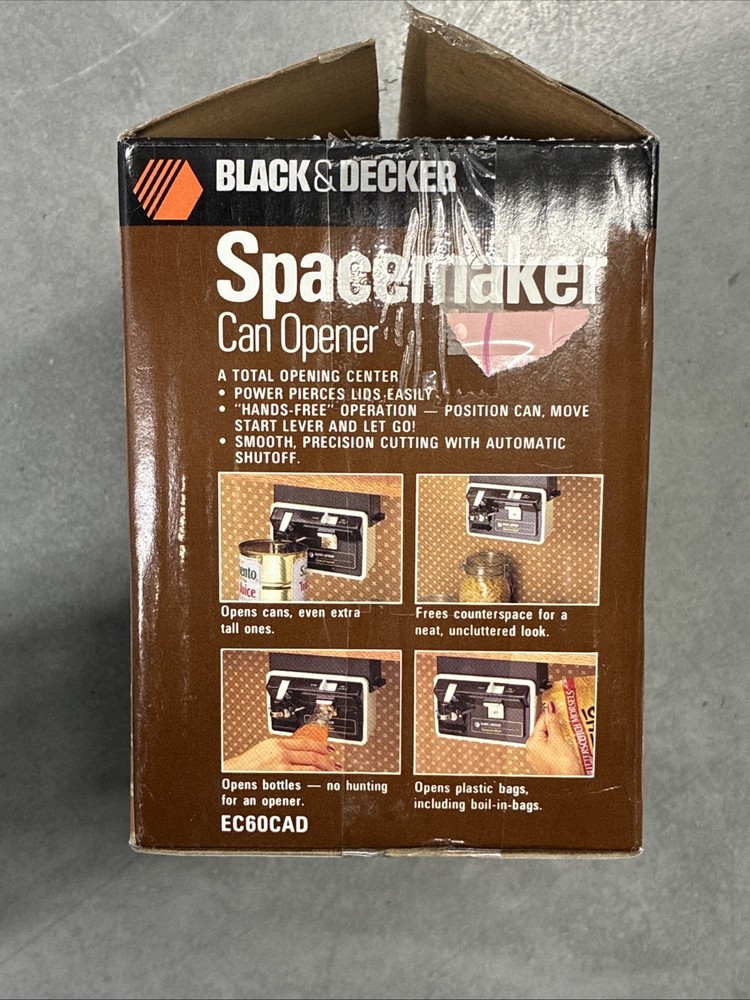 Black & Decker Spacemaker EC60CAD Can Opener Under Cabinet Mounted