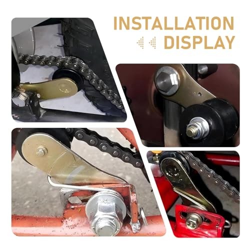 Chain Roller Tensioner, Heavy Duty Iron Rust-Proof Chain Sprocket Guide with