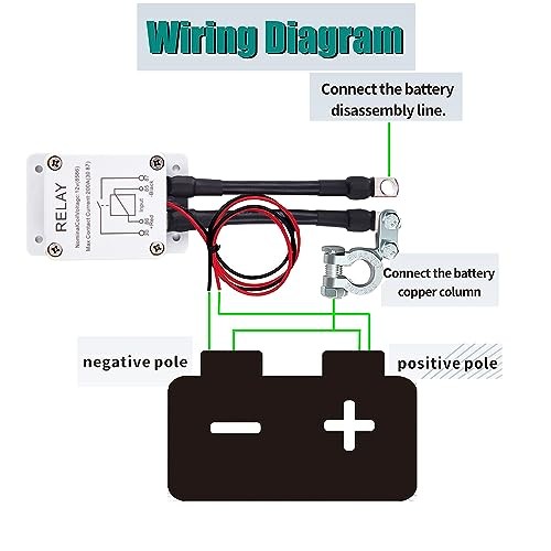 Remote Battery Disconnect Switch,DC12V 200A Wireless Remote Control ABS switch