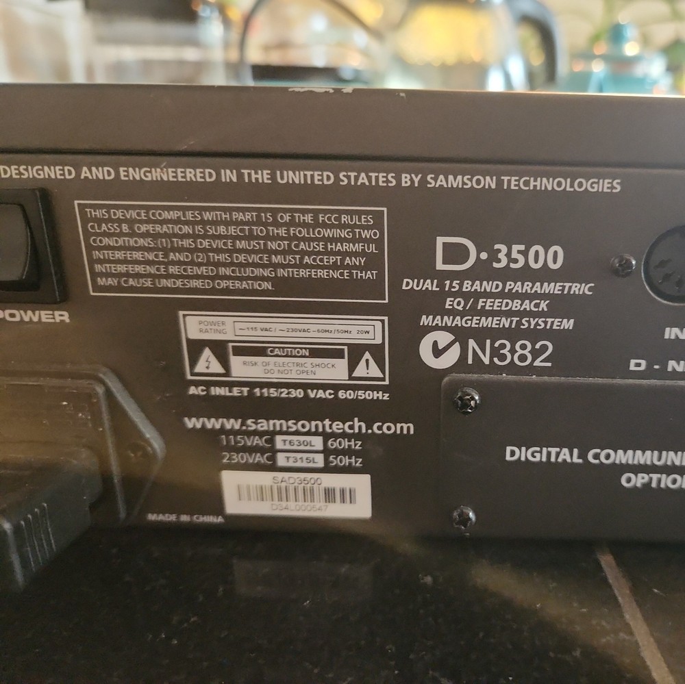 SAMSON D-3500 🌈RaRe🌈 Parametric Equalizer/feedback management system