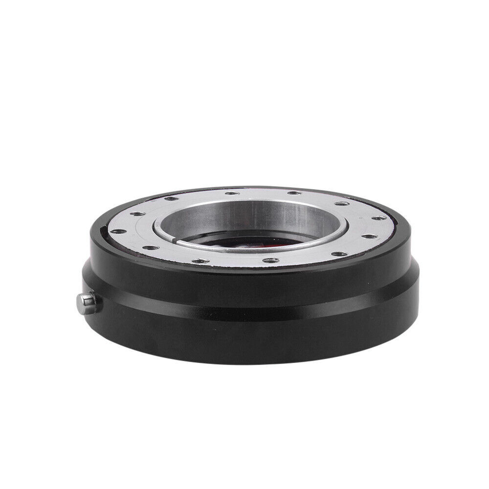 6-Hole Steering Wheel Black 1" Thin Quick Release Short Adapter Kit Universal 4