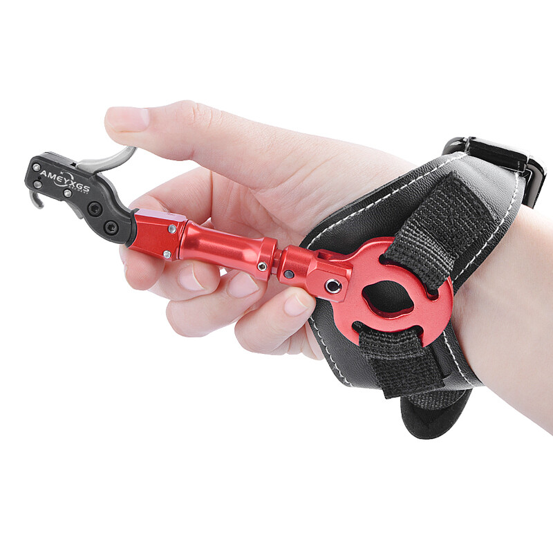 Archery Release Aids Finger Trigger Caliper Wrist Strap Compound Bow Hunting