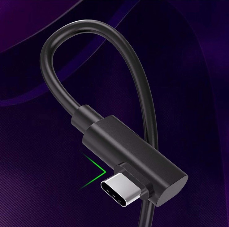 5 Pack - USB-C to USB-C • 90 Degree Type-C Cable 6 ft.