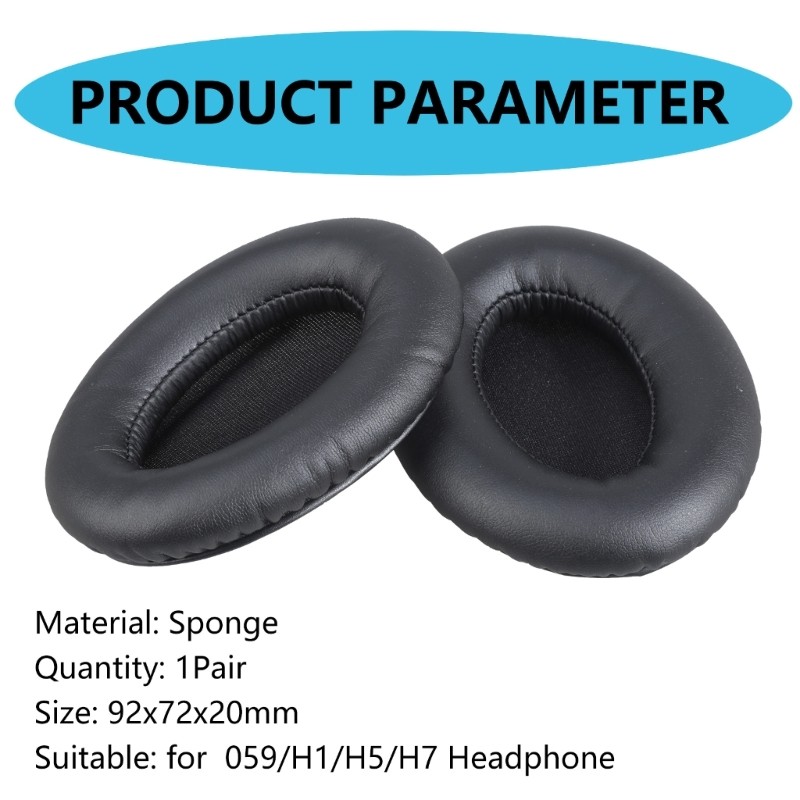 Replacement Sponge Foam Ear Pads for 059/H1/H5 Headphones, High