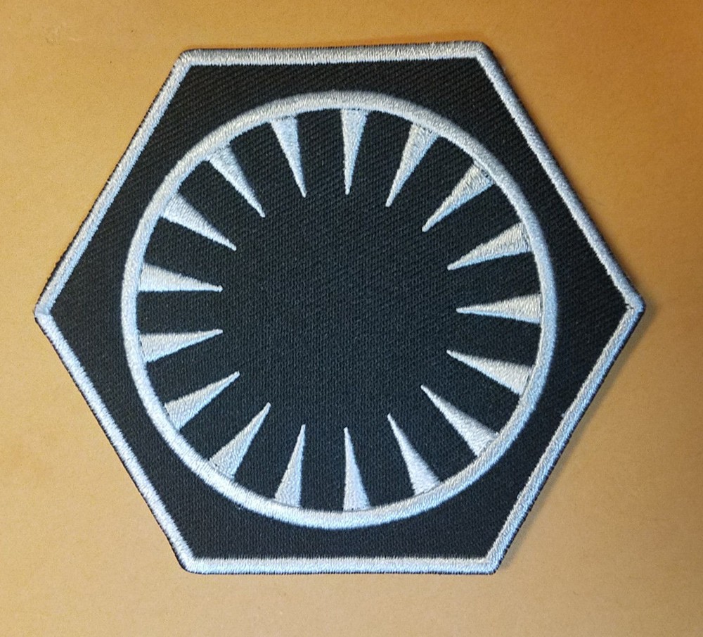 Star Wars First Order White Uniform Patch 3 1/2 inches tall patch