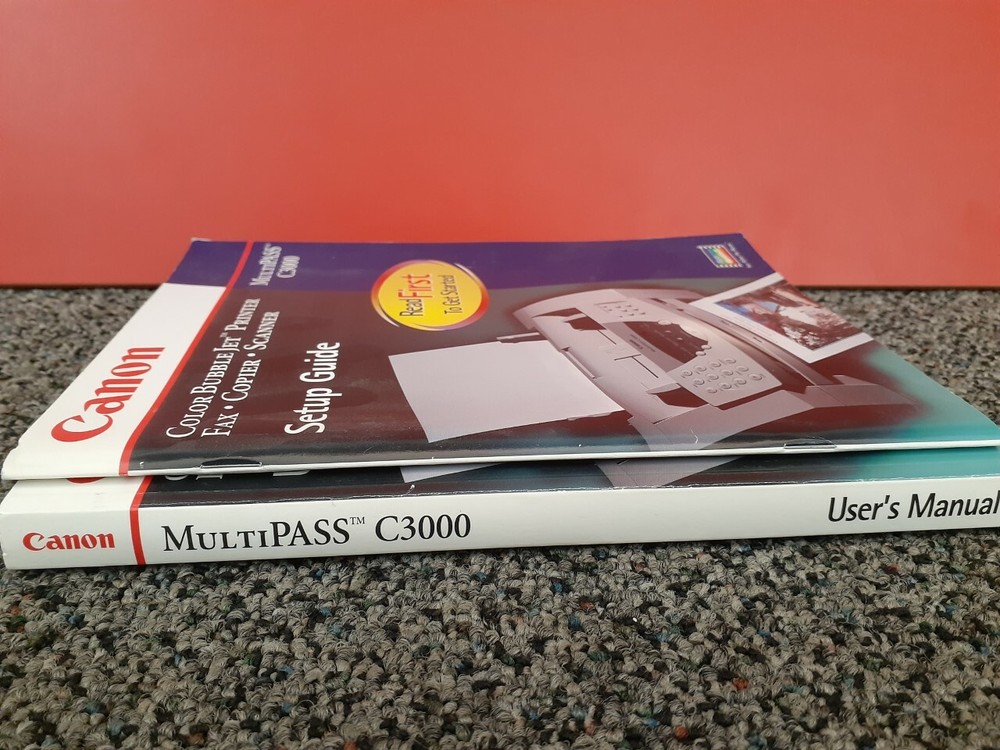 "Vintage" Canon MultiPASS C3000 User's Manual and Setup Guide