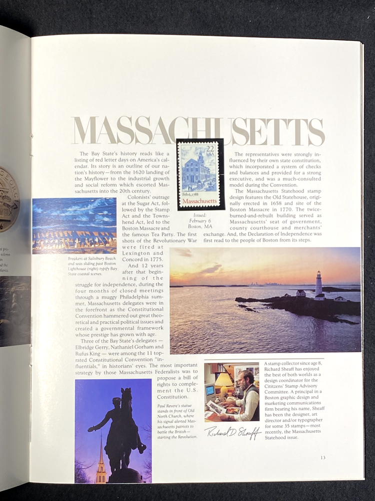 USPS 1988 Commemorative Mint Stamp Set #868 W/ Book MINT! Free Shipping