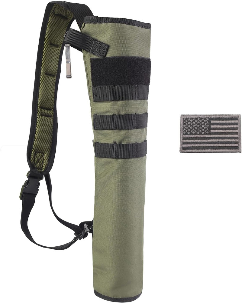 Archery Back Arrow Quiver Lightweight Foldable Hip Bag with Molle System