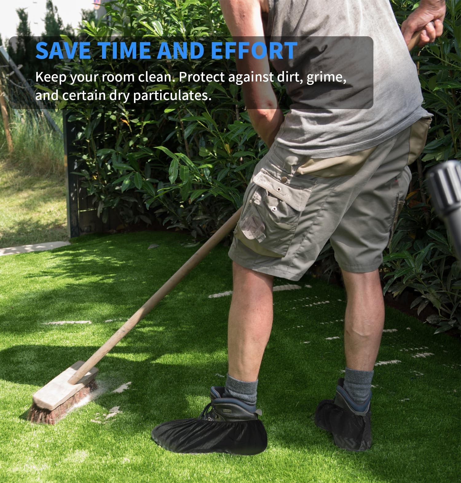 Shoe Covers Disposable Non Slip - 50 Pack (25 Pairs) X-Large Disposable Boot Cov