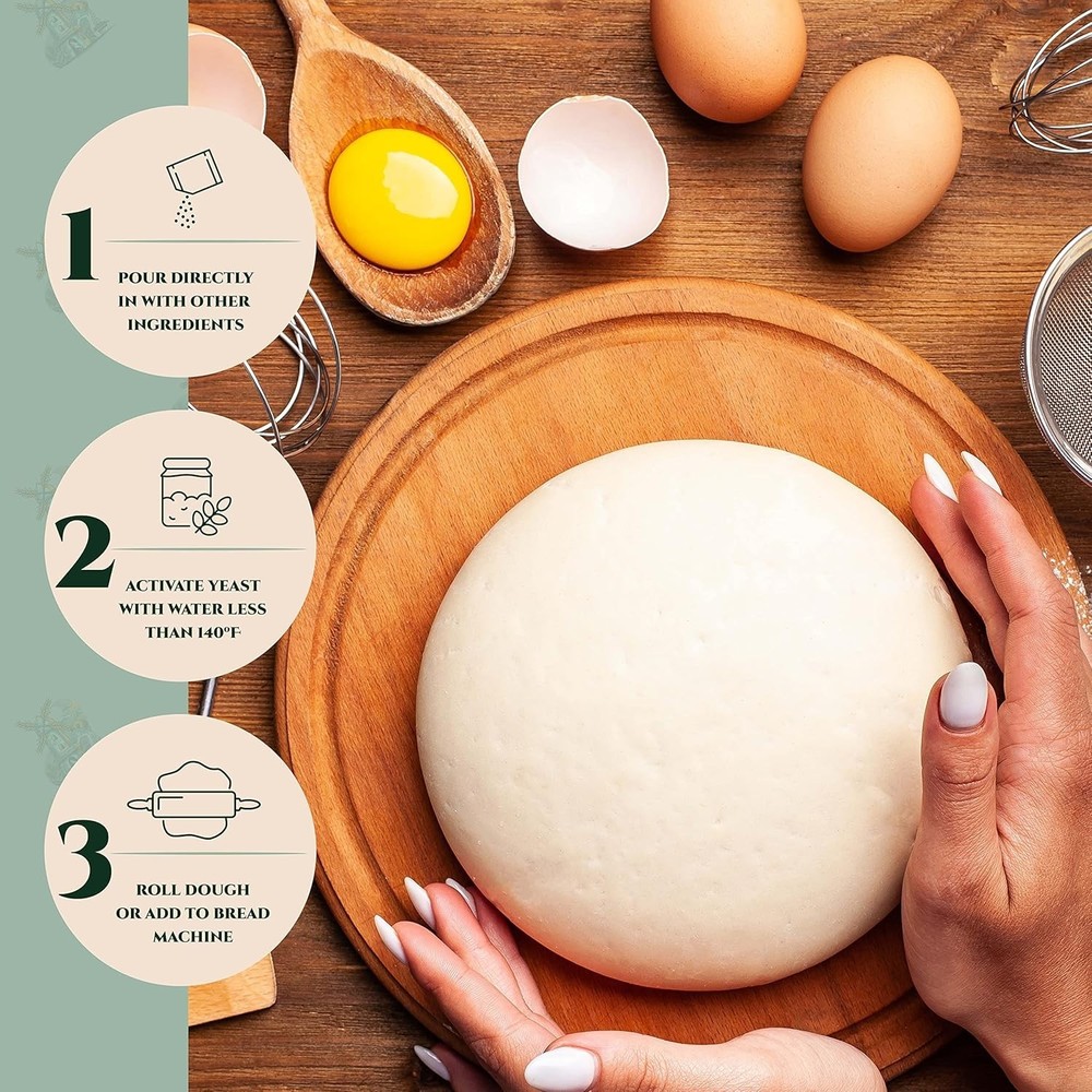 Self Rising Yeast for Bread & Pastries | 24 Packets