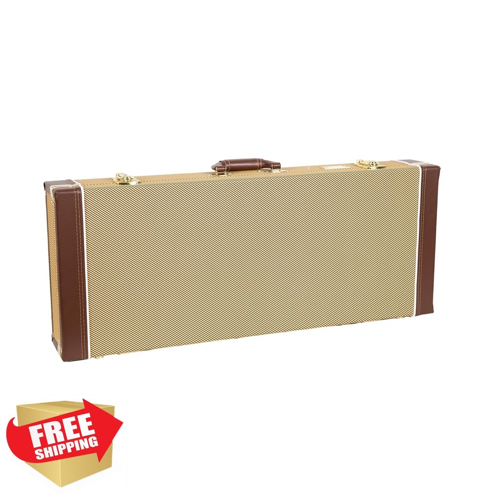 Crossrock A-Style Mandolin Case Tweed Accessory Compartment
