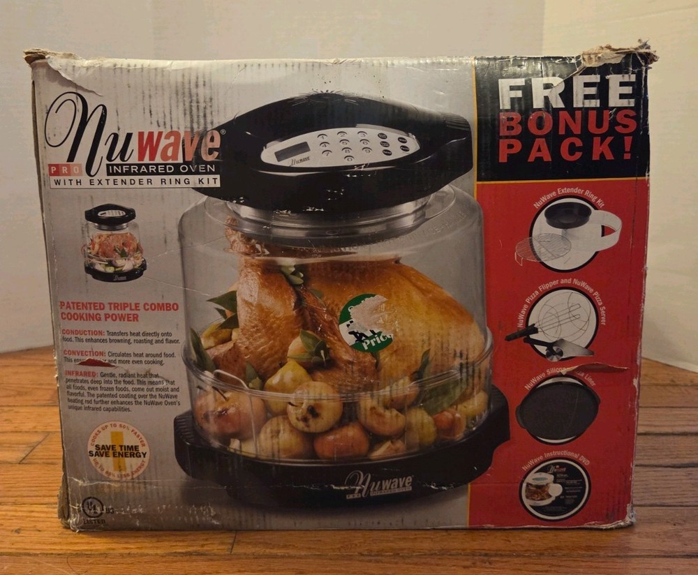 nuwave pro infrared oven W/ Extender Ring Kit & Pizza Kit