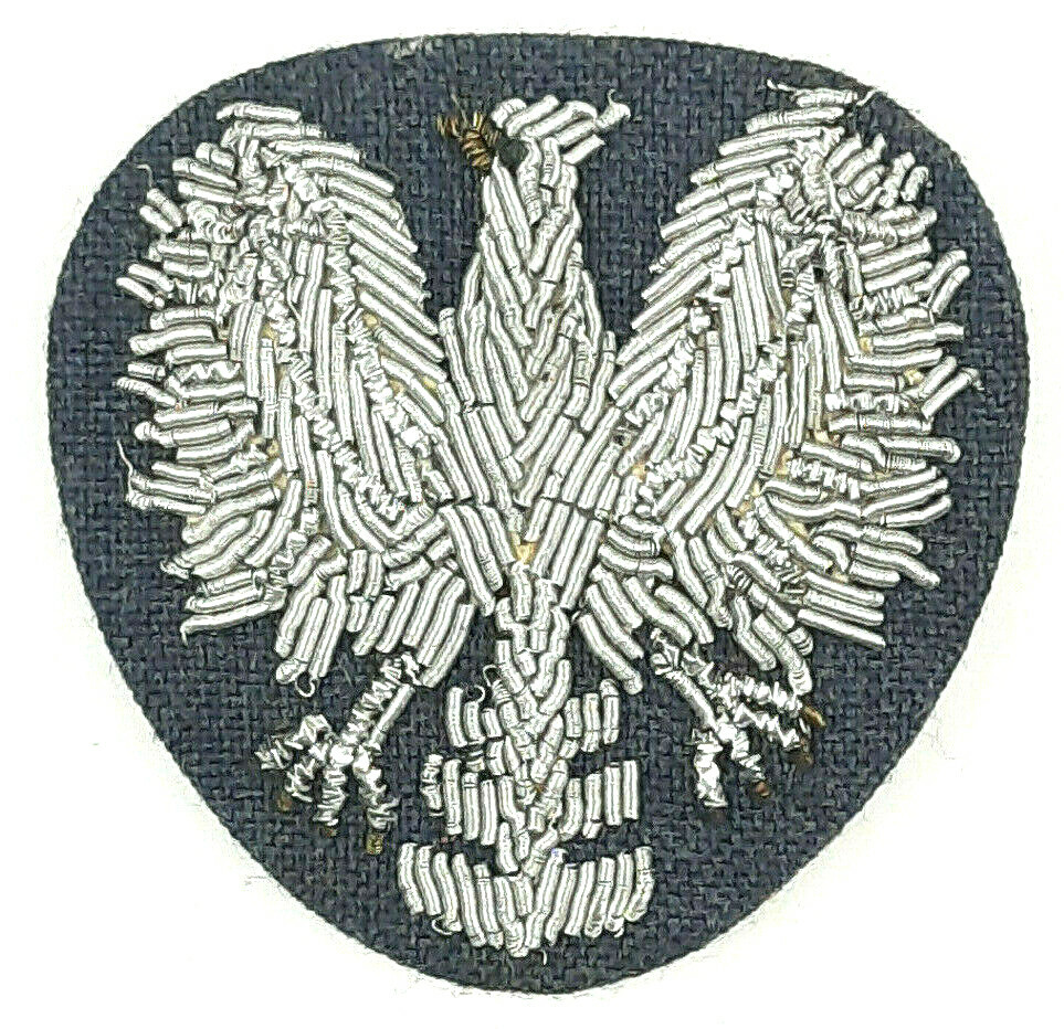 89 WW2 Polish Forces Cap Patch Eagle LWP Model Poland WW2 Pologne