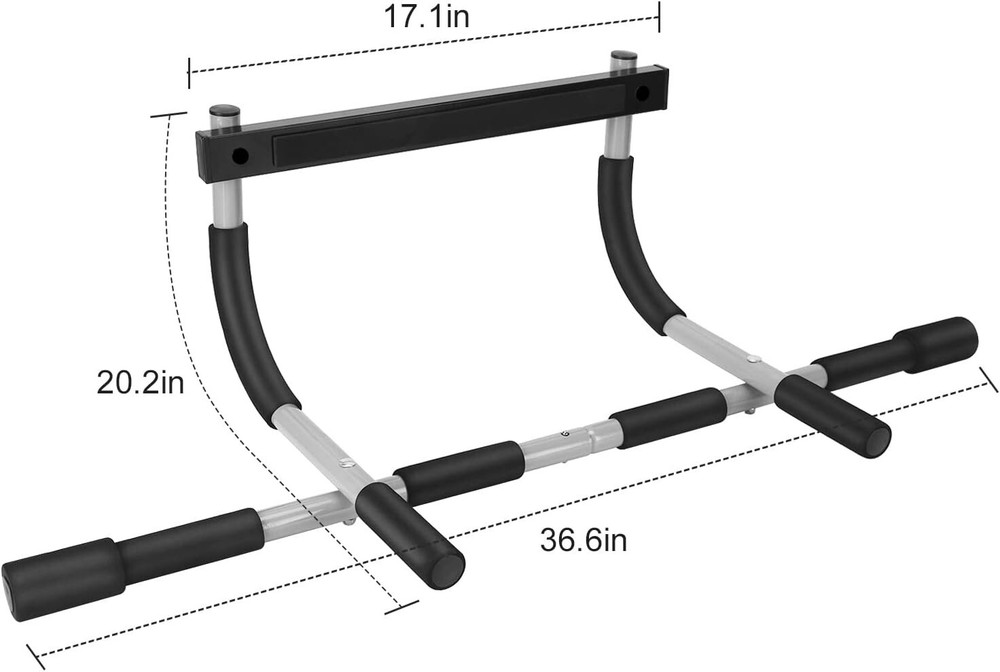 Quick Install Door Pull Up Bar – Adjustable Width for Total Upper Body Workout