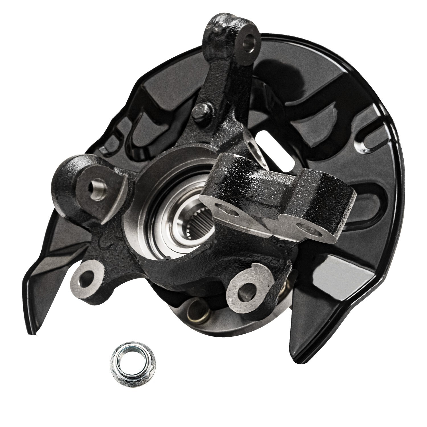 Pair Front Steering Knuckle+Wheel Hub Bearing for 2003 2004-2008 Toyota Corolla