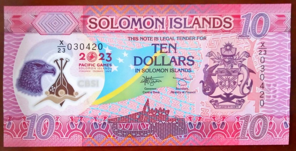 Solomon Islands 10 Dollars 2023 Replacement Unc
