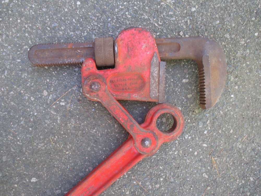 Rigid Super Six Heavy Duty Compound Leverage Pipe Wrench 48"