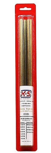 K-S Brass Square & Rectangular Tube Assortment - Hobby and Craft Metal