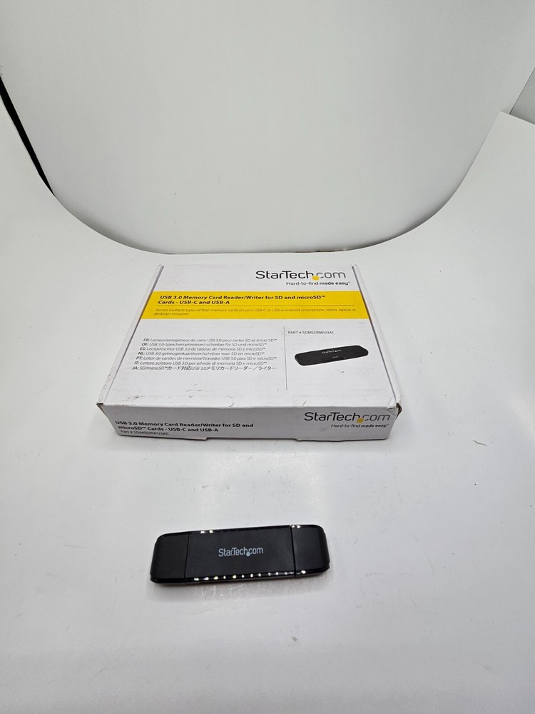 StarTech.com SDMSDRWU3AC USB 3.0, USB C & A Memory Card Reader for SD/MicroSD