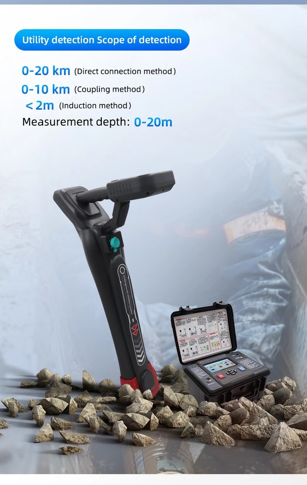 Intelligent Pipeline Detector Underground Utility Cable Locator Path Instrument