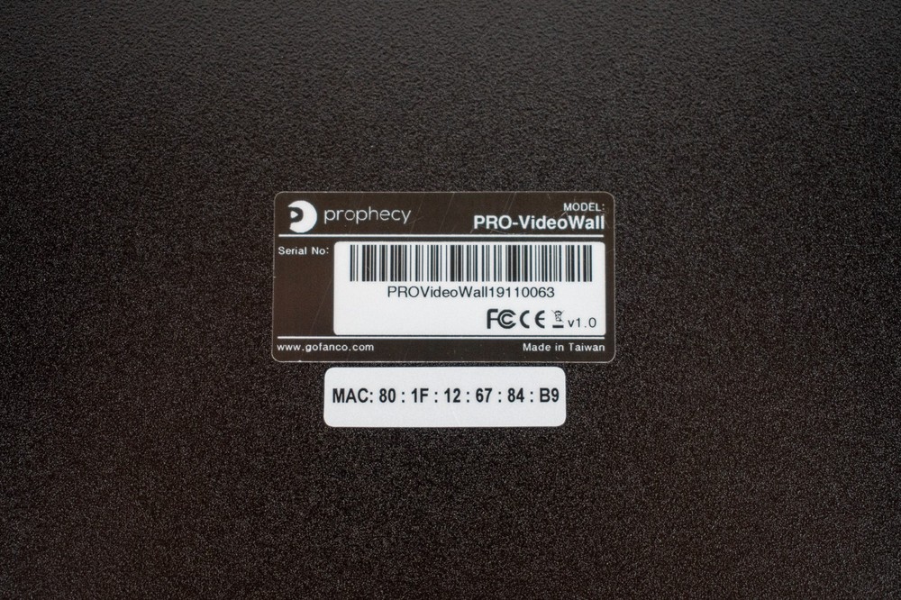 GoFancy Prophecy 4K 1x4 Video Wall Processor | With Mounting Brackets | TESTED