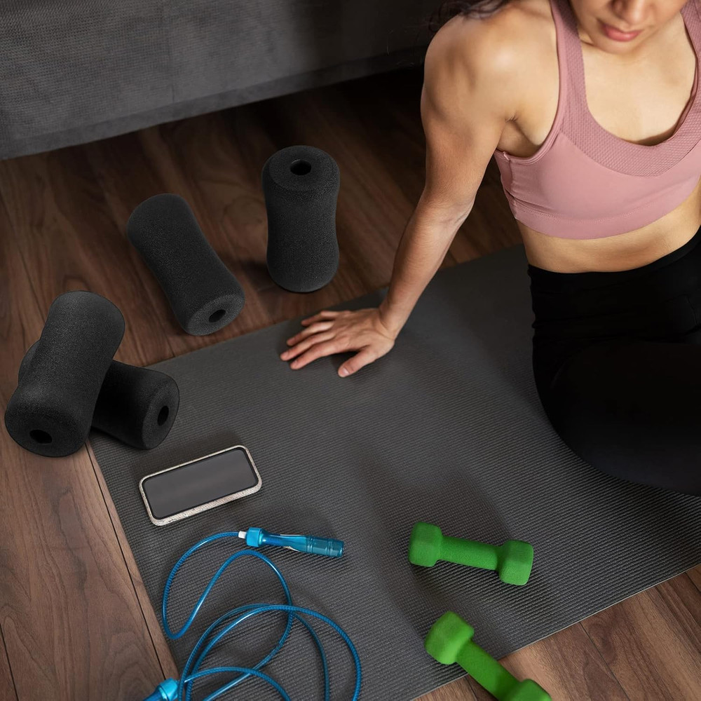 4Pcs Foot Foam Pads Rollers Set Weight Bench Replacement Pads Inversion Table Pa