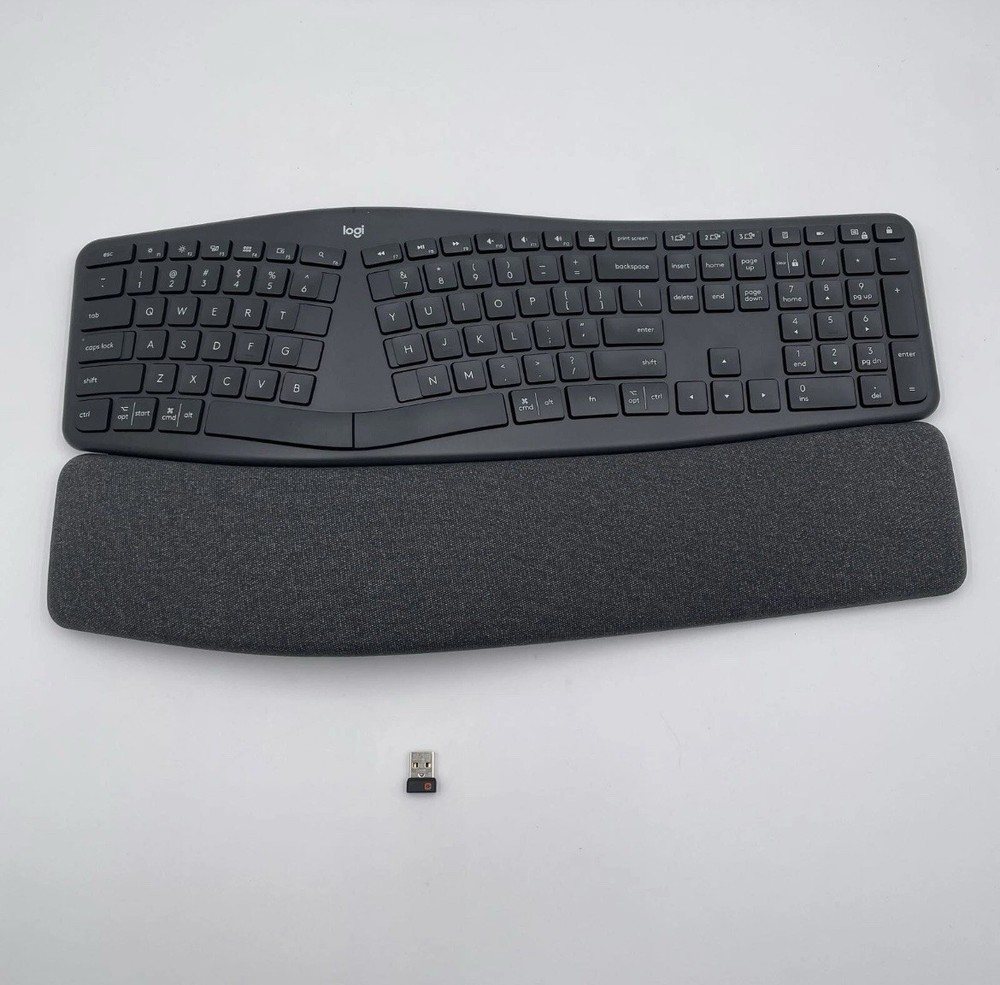 Logitech ERGO K860 Bluetooth Wireless Ergonomic Split Keyboard with Wrist Rest