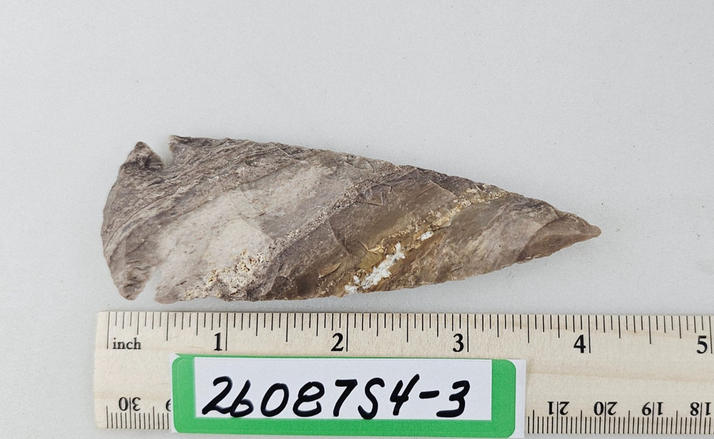 4" Spearhead - Lance Head - Drill Point - Hand Knapped Agate