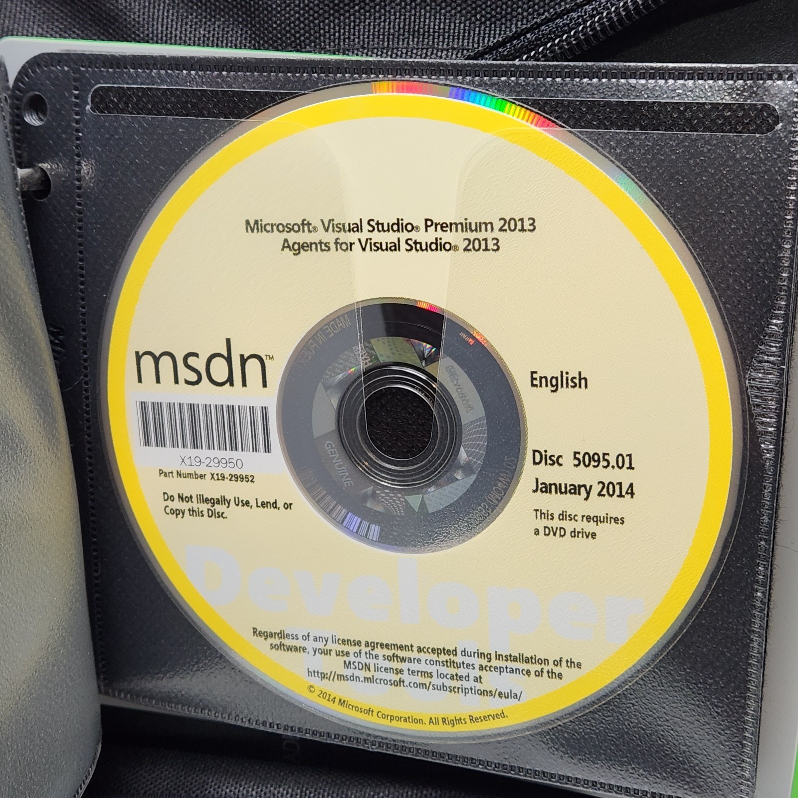 Microsoft Developer Network MSDN Discs Library 2014 to 2014 Lot Of 12 Discs Case