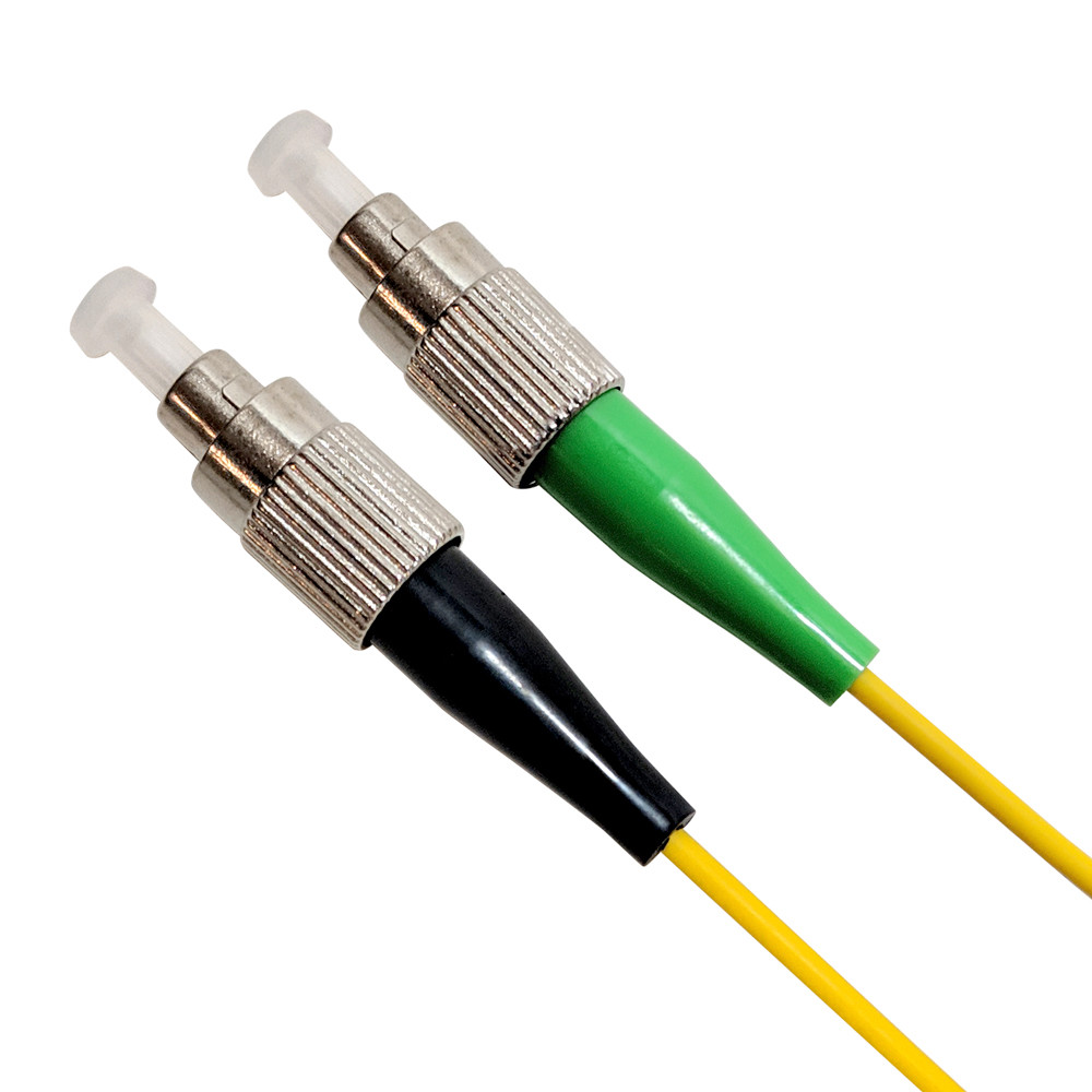 Fiber Optic Cable Patch Cord, Singlemode, Simplex FCAPC to FCUPC, 2M (6ft)