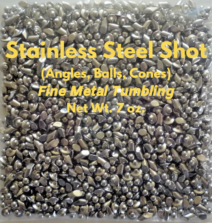 Tumbler Media for Burnishing, Stainless Steel Shot, Polish (Coins,Jewelry,Metal)