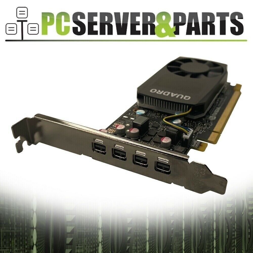 Nvidia Quadro P620 2GB GDDR5 4x mini DisplayPort PCIe Video Graphics Card