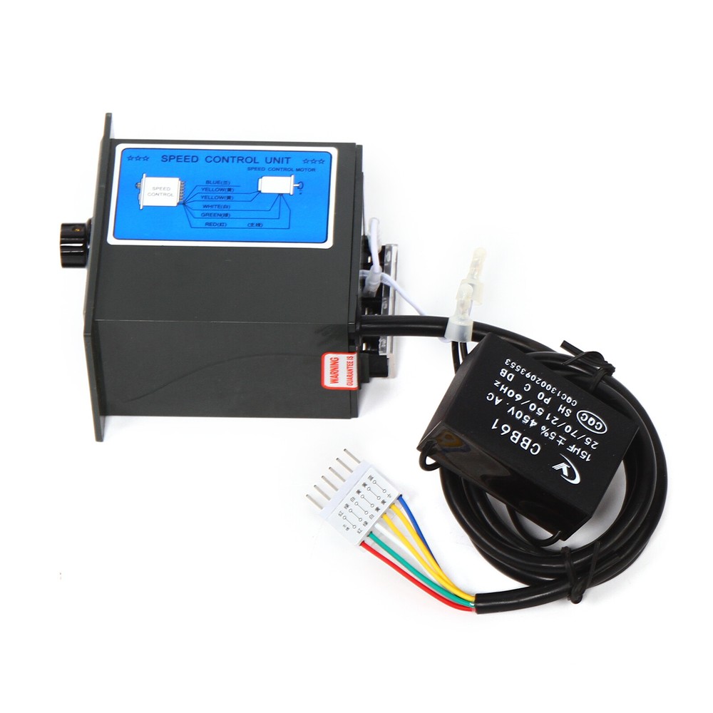110V 60W AC Gear Motor Electric Variable With Speed Controller Single-phase 1:10