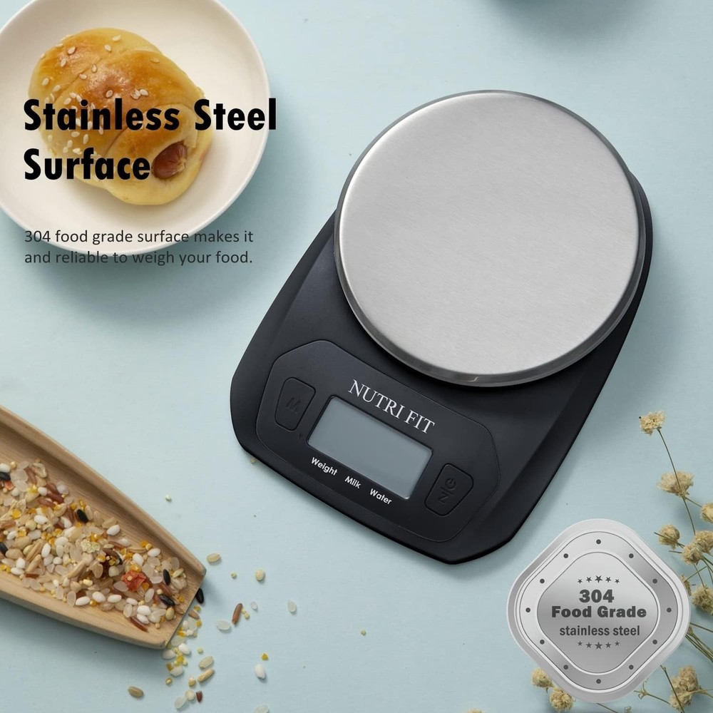 Compact Digital Kitchen Scale - Accurate Measurements for Diet & Portion Control