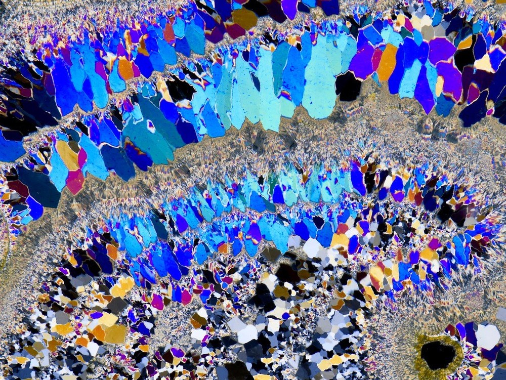 AGATE ACHAT Ottendorf Okrilla STUNNING !! Germany thin section microscope slide