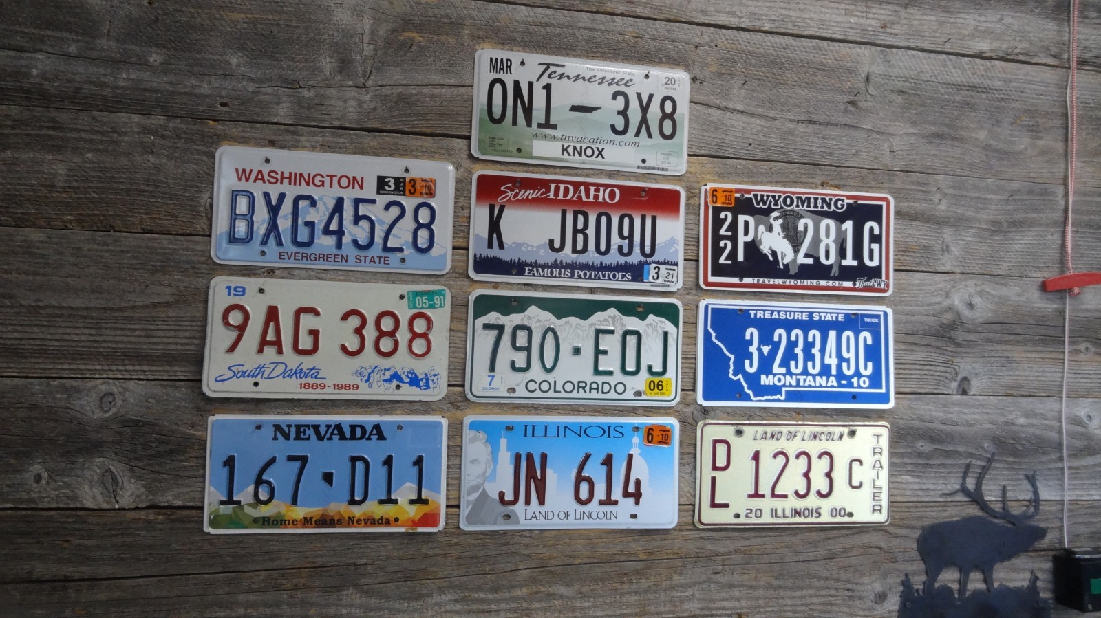 10 License Plates from different states Mixed lot of license plates bulk sale!!!