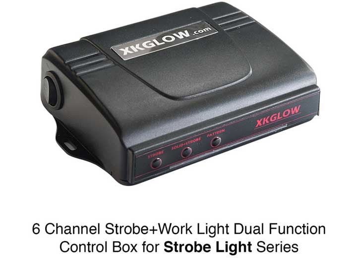 XK Glow XK051004-BOX 6 Channel Strobe Controller DC 12-24V- 20 Flash Patterns